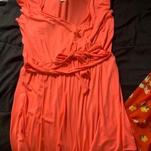 Cute orange romper